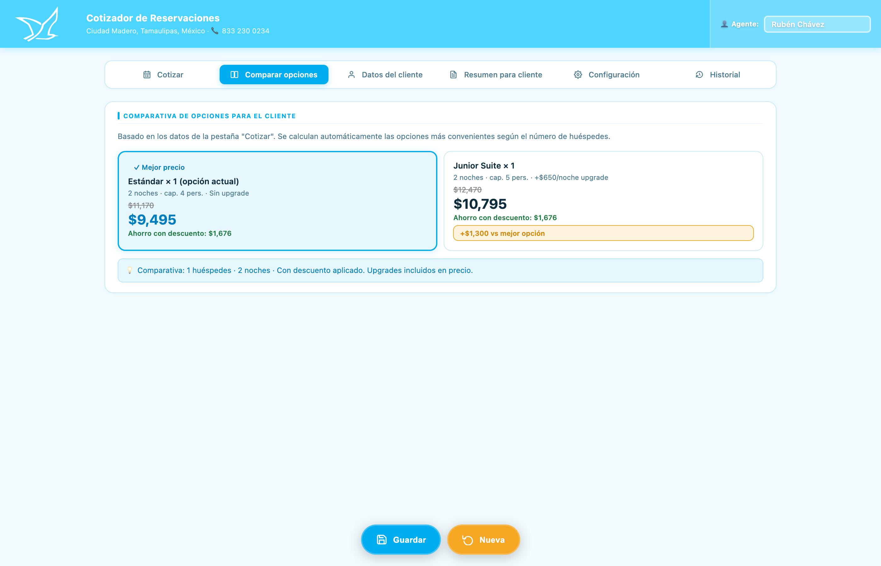 Cotizador — comparar